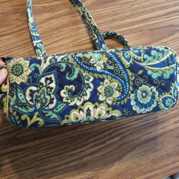 Vera Bradley Blue Green Purse in Rhythm & Blues Print NWOT - Picture 2 of 7